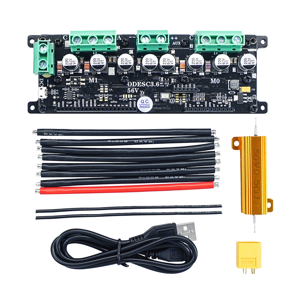 Odrive Dual Brushless Motor Controller - ODESC3.6 Otimiza o controlador de unidade